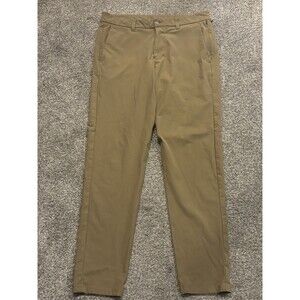 Lululemon Pants Men’s 33x30 Commission Slim Tan LM5AF2S ABC Warpstreme